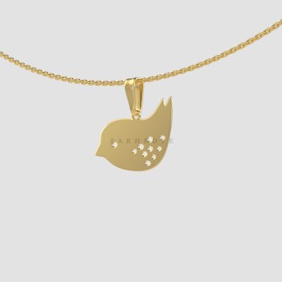 آویز طلا گنجشک کد 01