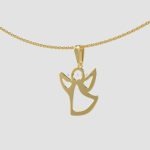 آویز طلا فرشته کد 05