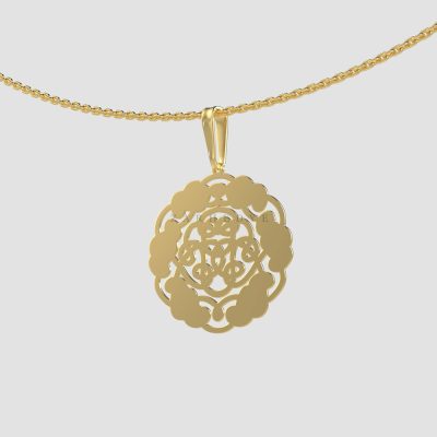 آویز طلا اسلیمی کد 08