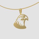 آویز طلا عقاب کد 01
