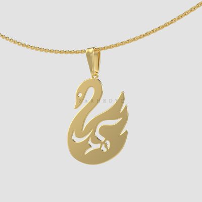 آویز طلا قو کد 04