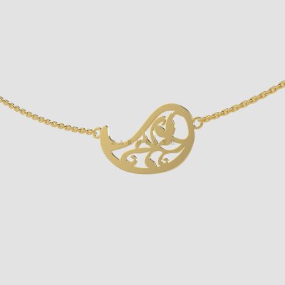 آویز طلا اسلیمی کد 06