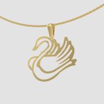 آویز طلا قو کد 05
