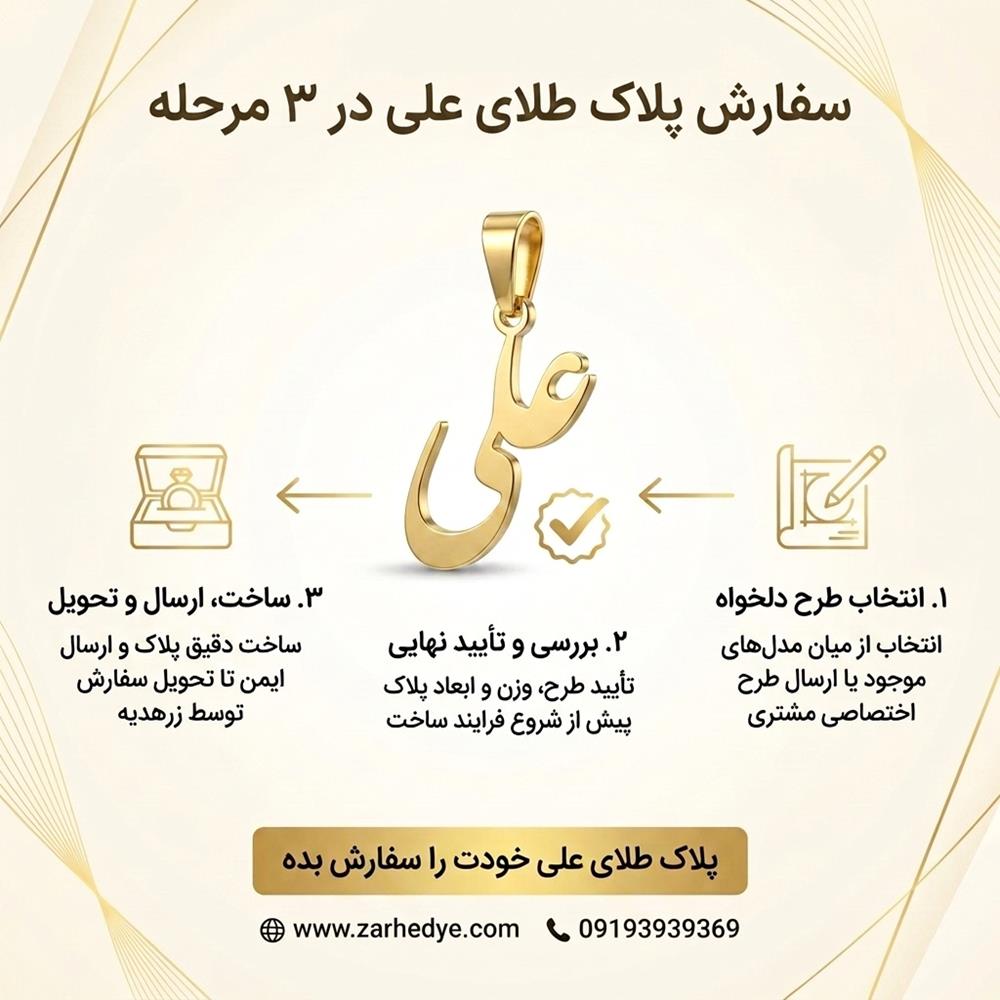 سفارش پلاک علی در سه مرحله ساده