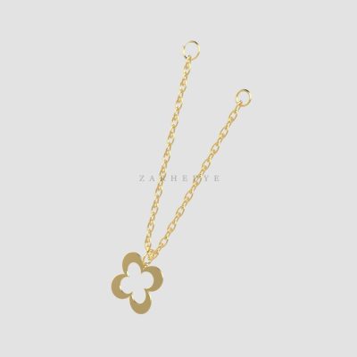 آویز ساعت طلا گل کد 08