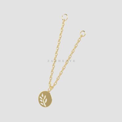 آویز ساعت طلا گل گندم کد 05